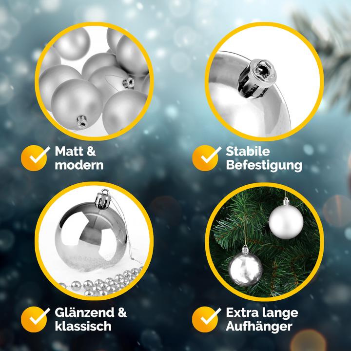 Actual product image Deuba 54tlg Christmas Tree Balls (54 -part)