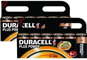 Duracell Plus C Size 12 Pack (12 pcs, C)