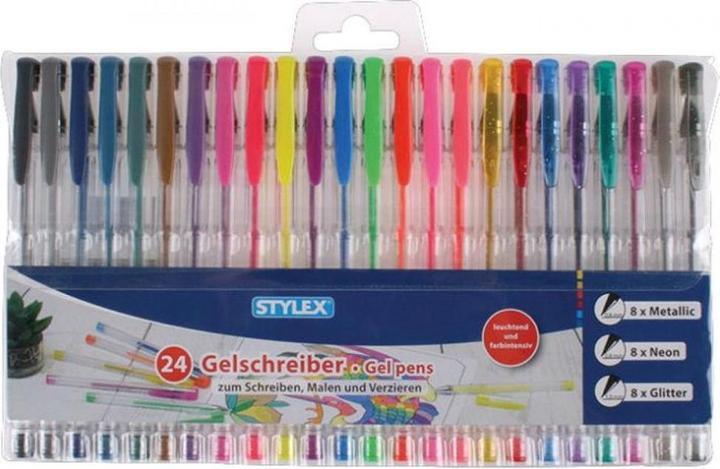 Actual product image Stylex Gel pen (Multicolor, 24 x)