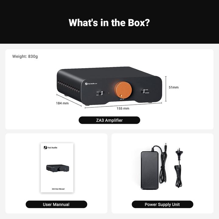 Immagine prodotto Fosi Audio ZA3 48V (Amplificatore)