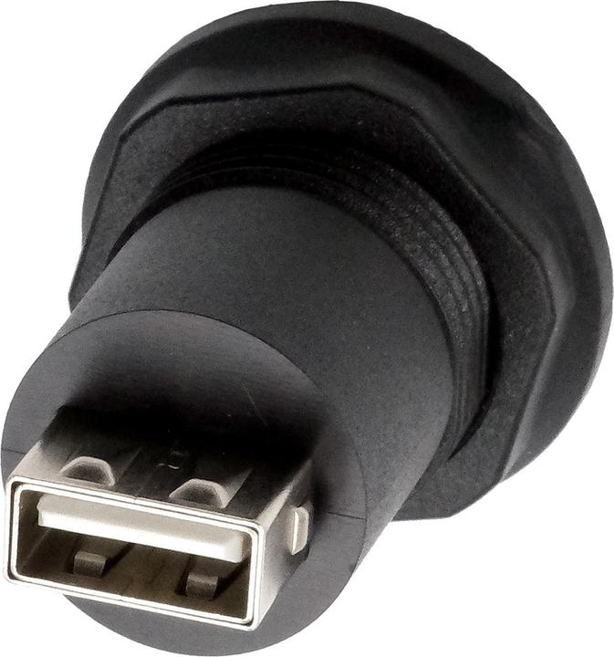 Actual product image Exsys Panel mount adapter USB-A f-f (USB-A)