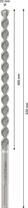 Actual product image Bosch Professional Zubehör Hammer drill SDS max-4 22 x 400 x 520 mm (22.0 mm)