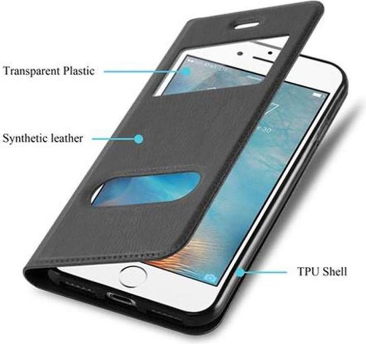 Actual product image Cadorabo Book with View double window cover (Apple iPhone 7 Plus, Apple iPhone 7s Plus)