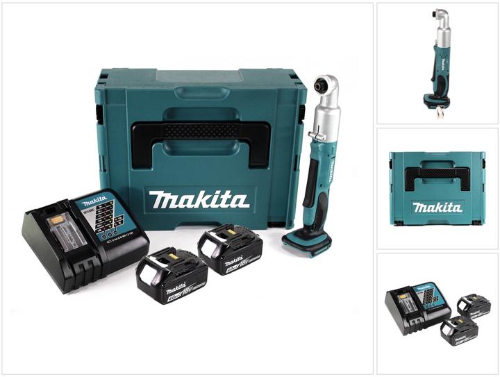 Makita DTL 061 RMJ Akku Winkelschlagschrauber 18V 1/4" 60Nm + 2x Akku 4,0Ah + Ladegerät + Makpac (Akkubetrieb)