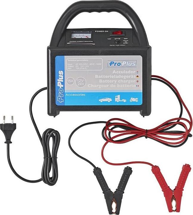 Image du produit ProPlus Chargeur de batterie 12V/24V 15Amp. (24V, 15 A)