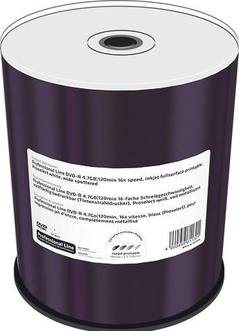 Image du produit MediaRange DVD+R 16x entièrement imprimable Cakeb (100 x)