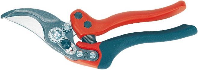 Actual product image Bahco ERGO medium-sized 20 mm bypass pruning shears with fixed handle with elastomer coating