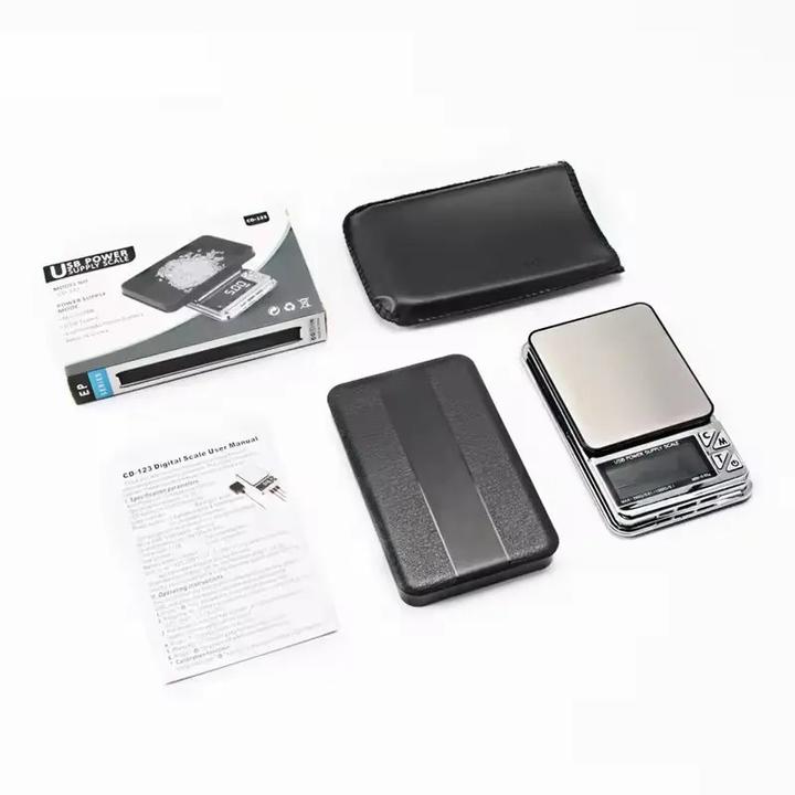 Actual product image Swissdetector Portable electric scale USB rechargeable - 0,01 X 1000g