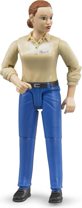 Actual product image Bruder Woman with light skin type and blue pants