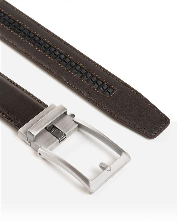 Immagine prodotto Monti Cintura in pelle STANFORD larga 3,5 cm, fibbia automatica, variabile in continuo (85)