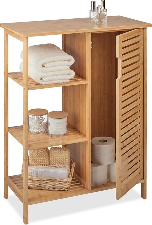 Relaxdays Armoire de salle de bain (67 x 33 x 87.5 cm)