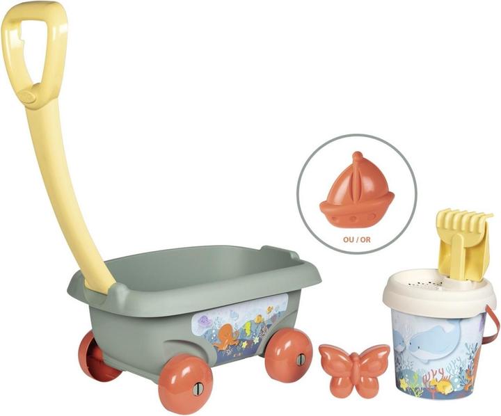Produktbild Smoby Life Handwagen mit Eimergarnitur