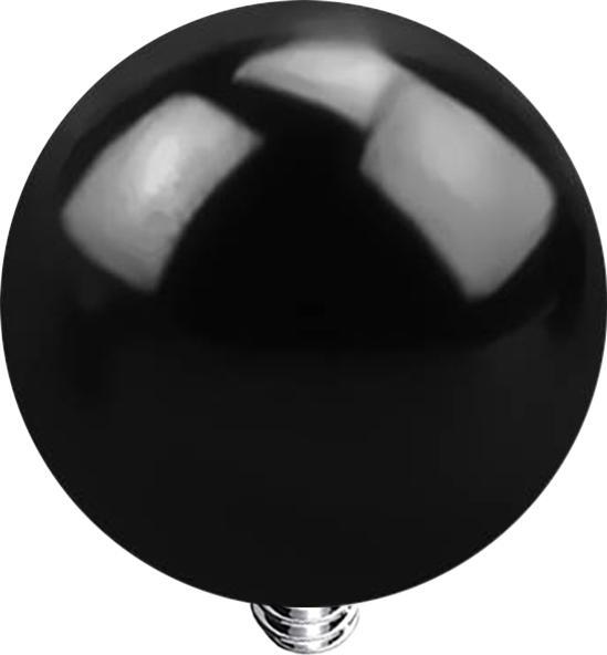 Star Piercing Dermal Anchor Kugel schwarz mit Titanium Beschichtung (ohne MessingChirurgenstahl 316L, Chirurgenstahl 316Lohne Messing)