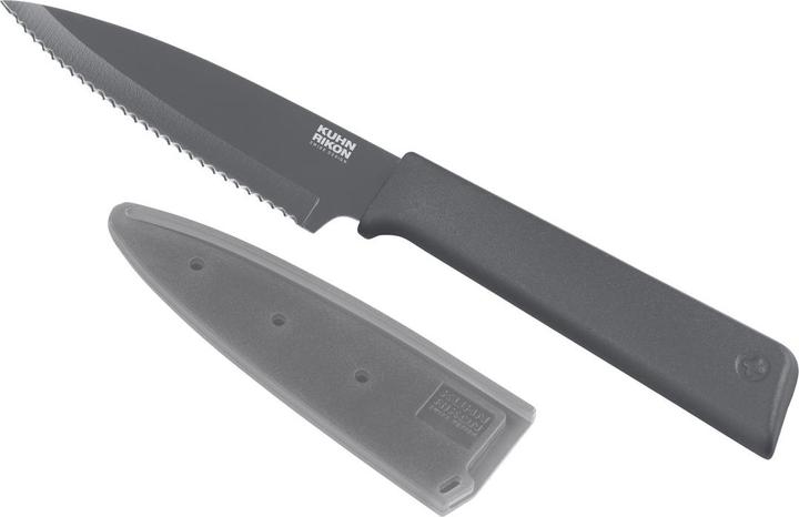 Kuhn Rikon COLORI®+ Rüstmesser gezackt grau (9.40 cm)