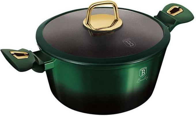 Productafbeelding BerlingerHaus TITANIUM POT SET 12 st. BERLINGER HUIS BH-6066 SMARAGD (Kookpotten en pannenset, Aluminium, Staal)
