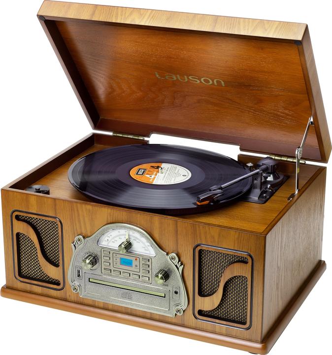 Immagine prodotto Lauson Luson IVX22 Wood CD Player with Digital Recording, MP3, Bluetooth, Vinyl (Automaticamente)