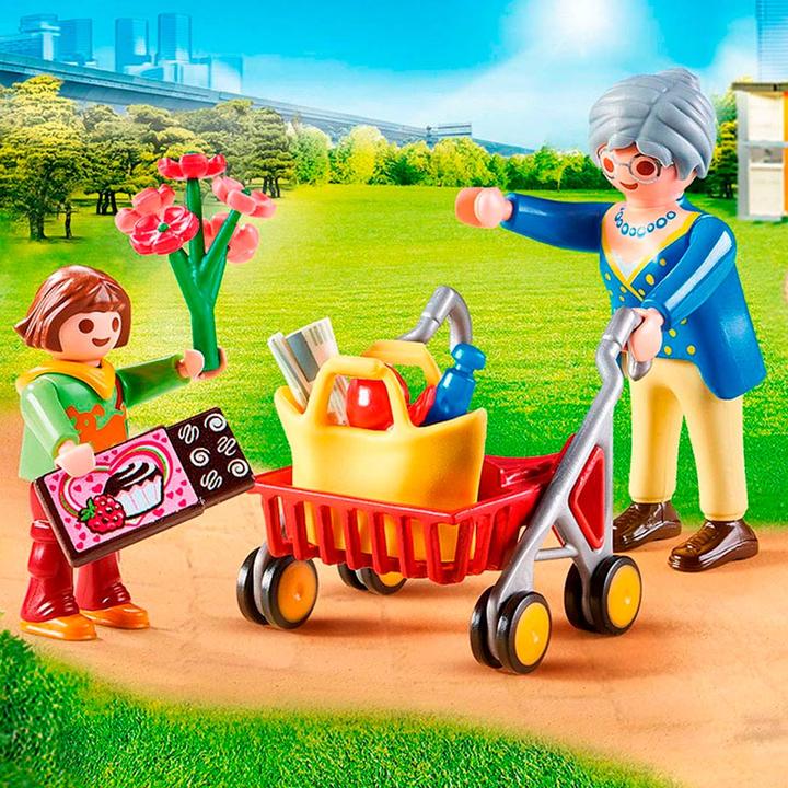 Produktbild Playmobil Oma mit Rollator (70194, Playmobil City Life)