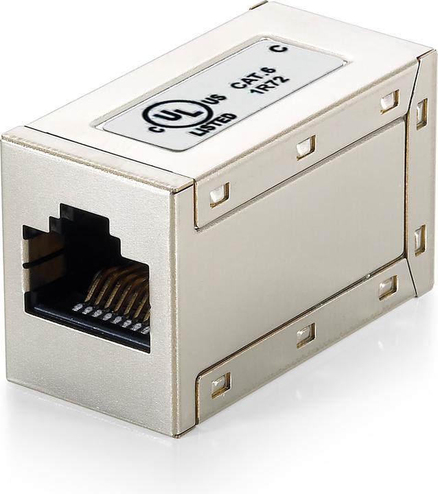 equip Verbinder RJ45 1:1 B/B fuer Cat.6 Patchkabel vollgeschirmt Belegung 1:1 (Netzwerk Kupplung)