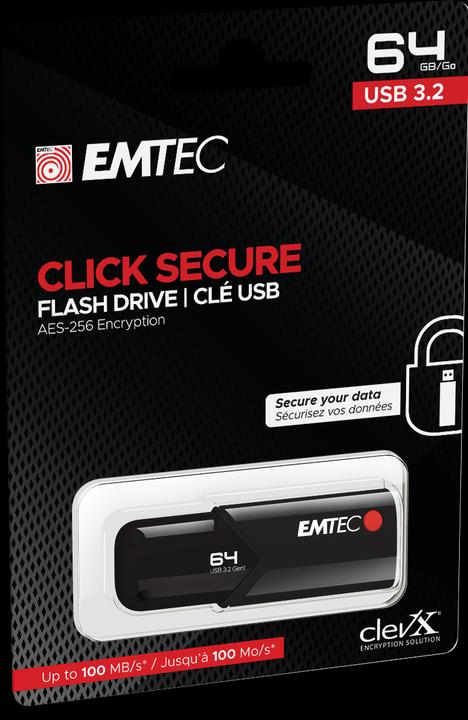 Immagine prodotto Emtec B120 Click Secure (64 GB, USB-A)