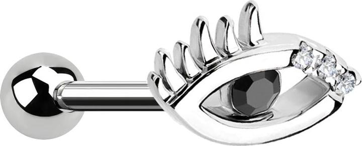 Immagine prodotto Star Piercing Micro Barbell silber Auge (Ottone, Acciaio chirurgico 316L)
