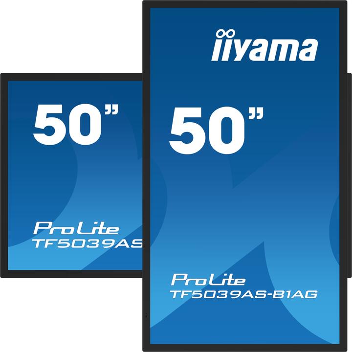Actual product image iiyama 125.7cm (49.5") TF5039AS-B1AG 16:9 M-Touch 2xHDMI+DP (3840 x 2160 Pixels, 49.50")