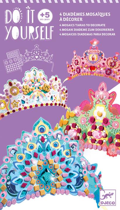 Actual product image Djeco Mosaic tiaras princess
