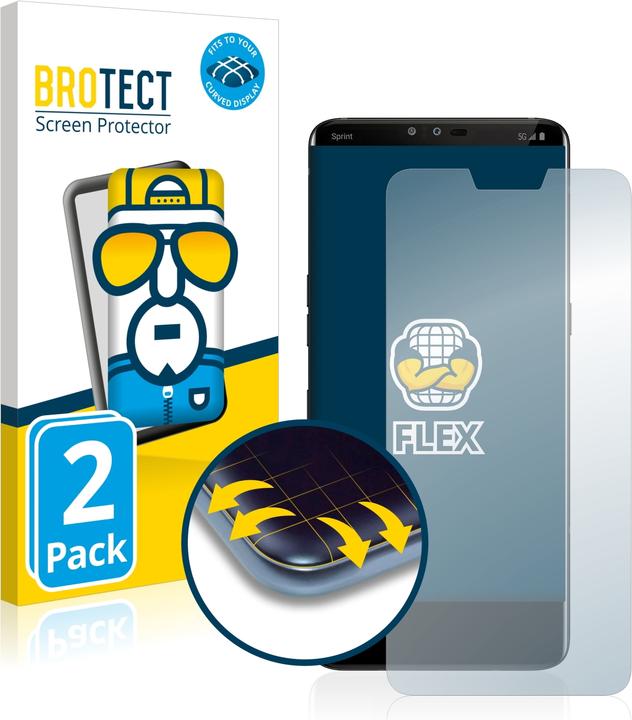 Produktbild BROTECT Full-Cover Displayschutz (2 Stück, LG V50 ThinQ)