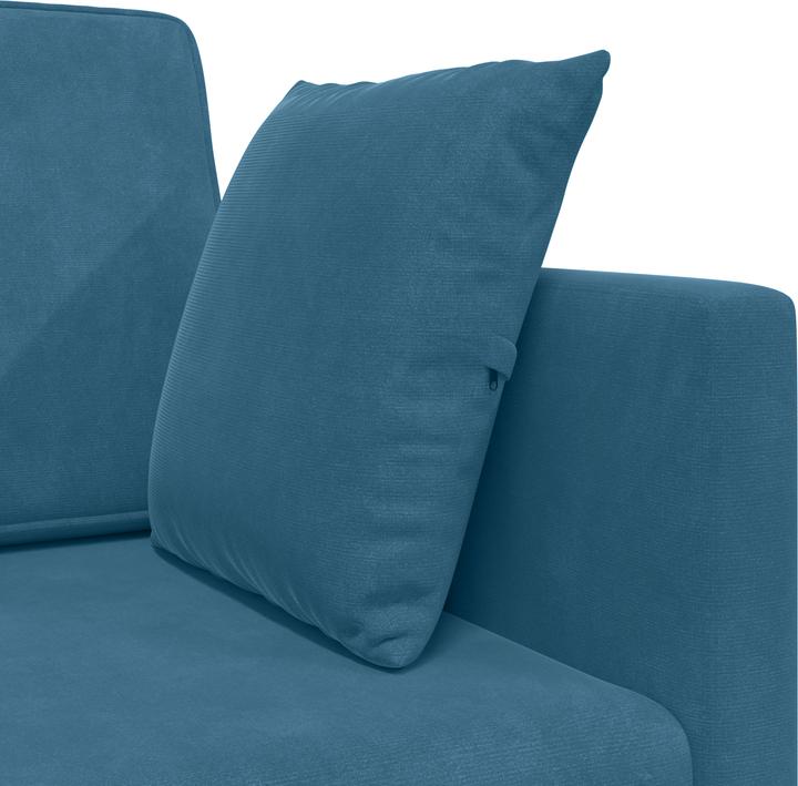 Produktbild VidaXL Boden-Sofa-Bett 2-in-1 Blau 213x144x60 cm Samt