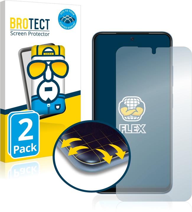 Produktbild BROTECT Full-Cover Displayschutz (2 Stück, Xiaomi Redmi Note 11S)