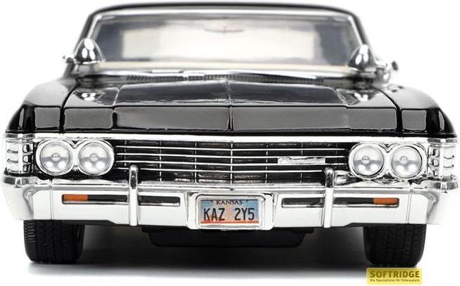 Produktbild Jada Supernatural 1/24 Hollywood Rides 1967 Chevrolet Impala Sport Sedan avec Dean Winchester figurine