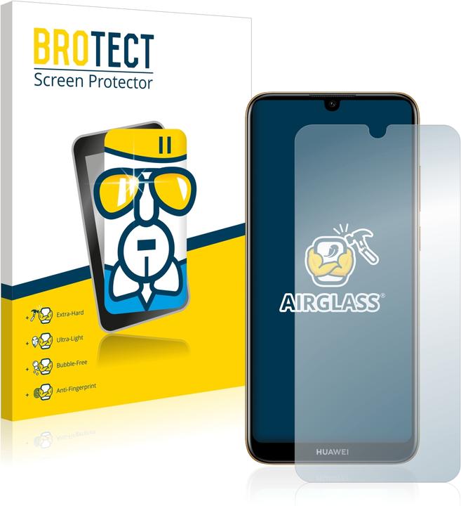 Produktbild BROTECT AirGlass Panzerglasfolie (1 Stück, Huawei Y6 (2019))