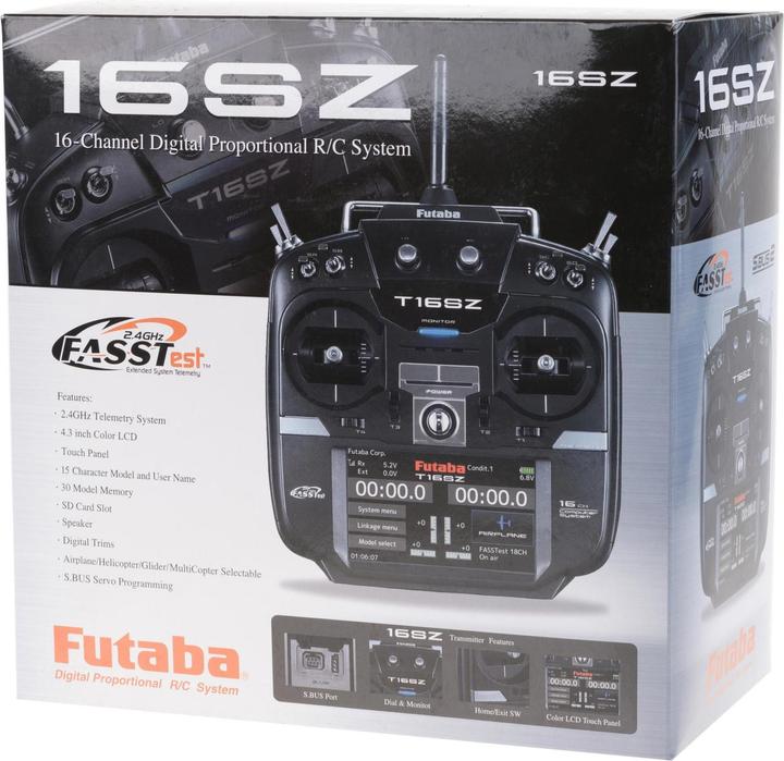 Actual product image Futaba T16SZ / R7008SB 2.4Ghz FASSTest Mode1