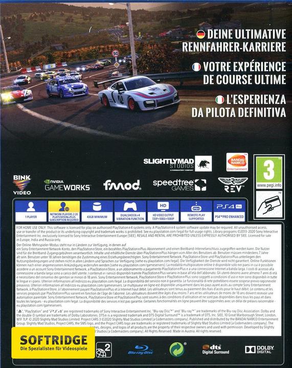 Image du produit Bandai Namco Projet CARS 3 (PS4, Multilingue)