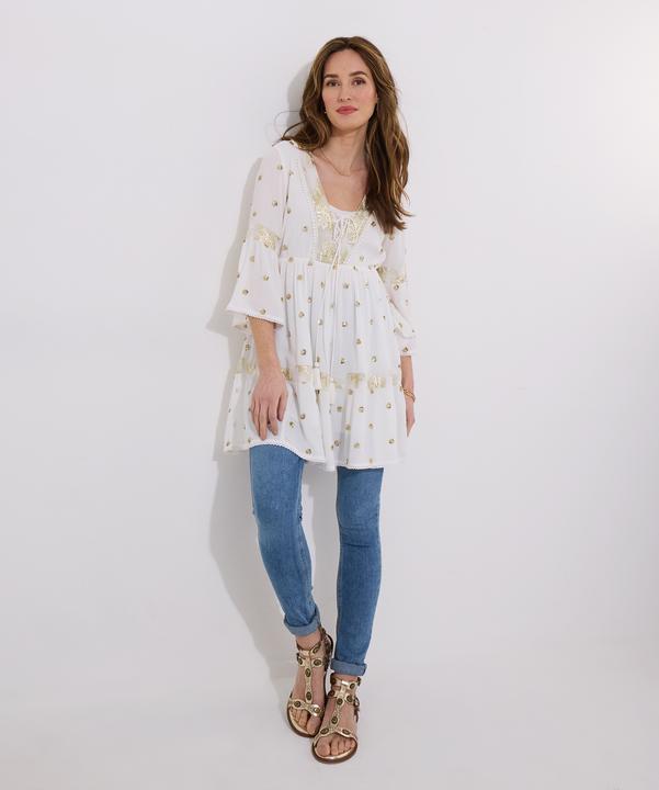 Actual product image Joe Browns Sequin Embroidered Long Sleeve Tunic Dress