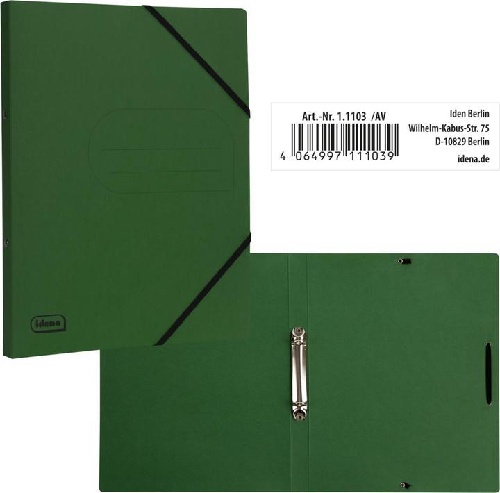 Produktbild Idena Eco Ringbuch A4 2 Ringe grün FSC-Mix (A4)