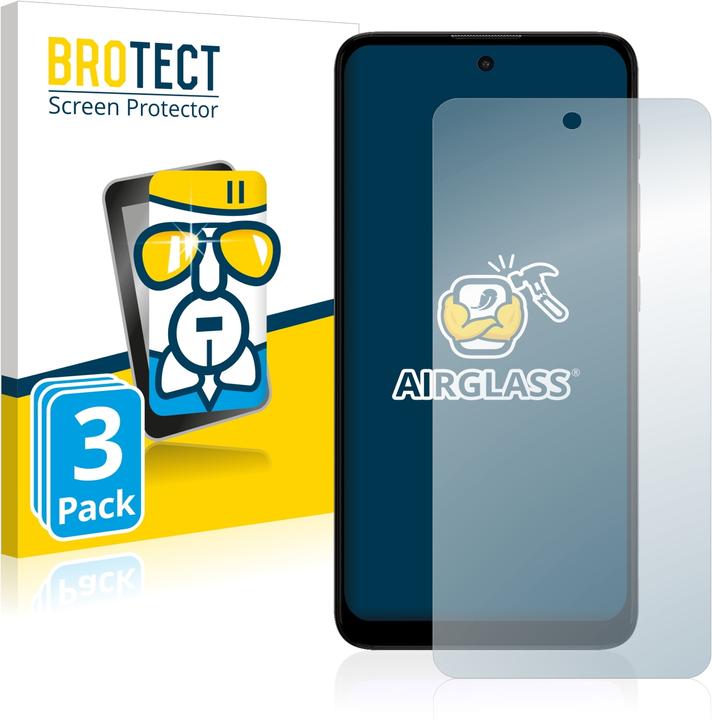 Produktbild BROTECT AirGlass Panzerglasfolie (3 Stück, Motorola Moto E40)