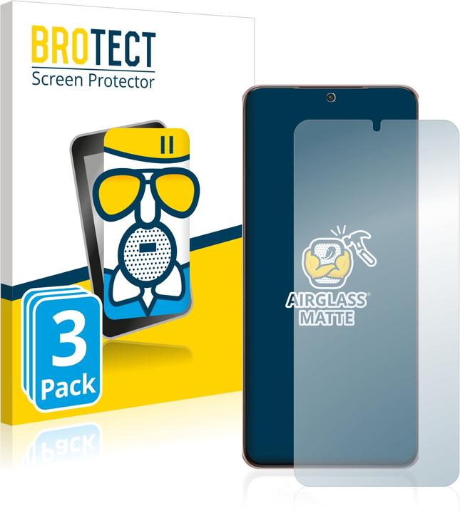 Actual product image BROTECT AirGlass Glass Matte (3 Piece, Samsung Galaxy S21+ 5G)