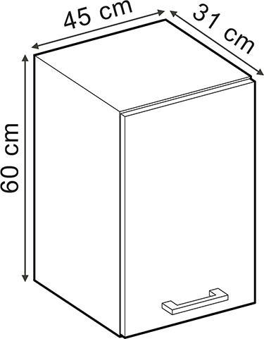 Actual product image Vicco Hängeschrank R-Line (45 x 31 x 60 cm)