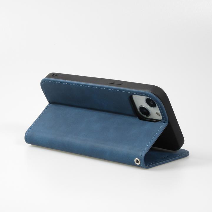 Produktbild PhoneLook Leder Tasche Flip Wallet vintage mit Magnetverschluss und Kartenhalter (Apple iPhone 15 Plus)