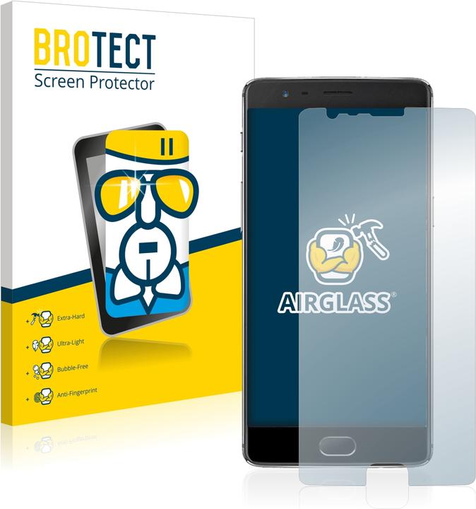 Actual product image BROTECT AirGlass Glass (1 Piece, OnePlus 3)