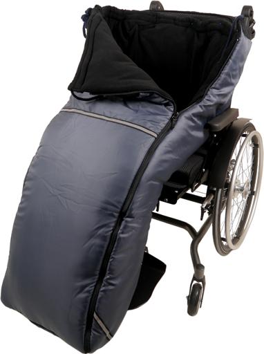 Kaiser Schlupfsack Fleece/Wollpelz 180cm uni marine