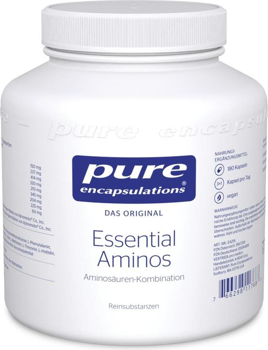 Actual product image Pure encapsulations Essential Aminos Kapsel (neu) (180 Piece, Capsules, 211 g)