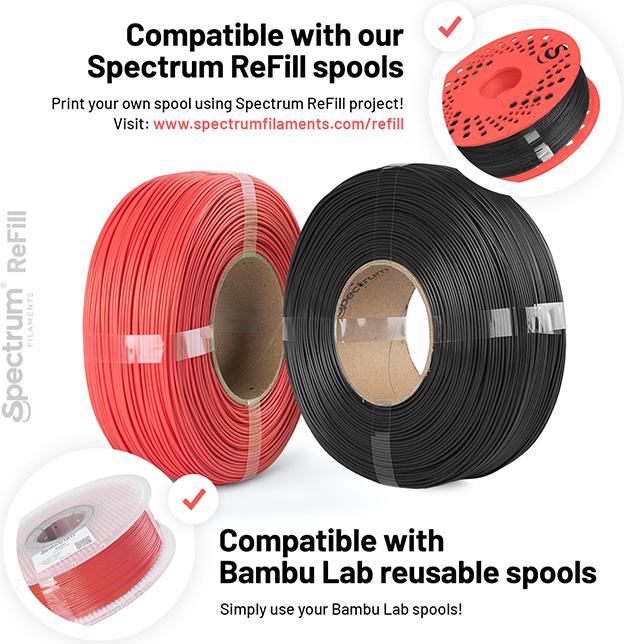 Actual product image Filament Premium PLA Refill Navy Blue 1kg 1.75mm (PLA, 1.75 mm, 1000 g, Blue)
