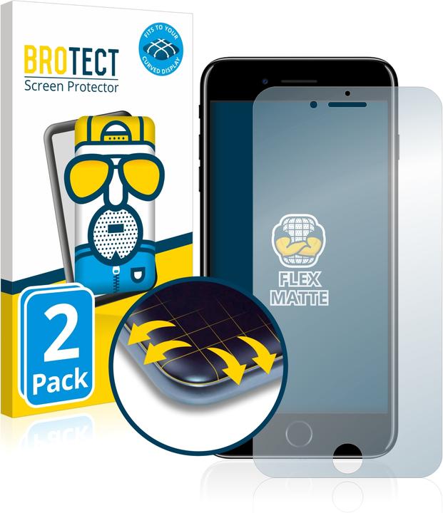 Actual product image BROTECT Full-Cover Protector Matte (2 Piece, Apple iPhone 7 Plus)