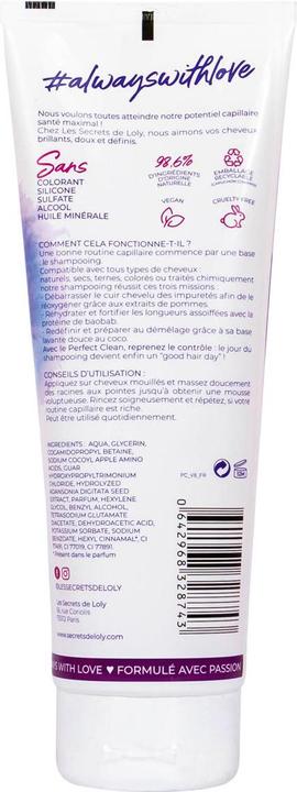 Produktbild Les Secrets de Loly Perfect Clean Shampooing (250 ml, Flüssiges Shampoo)