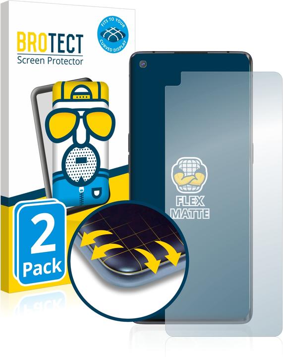 Produktbild BROTECT Full-Cover Displayschutz Matt (2 Stück, Oppo Find X2 Neo)