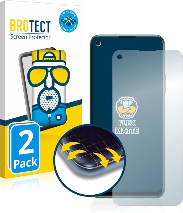 Produktbild BROTECT Full-Cover Displayschutz Matt (2 Stück, Huawei P40 Lite 5G)