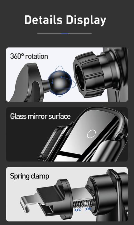 Actual product image Baseus Qi car holder