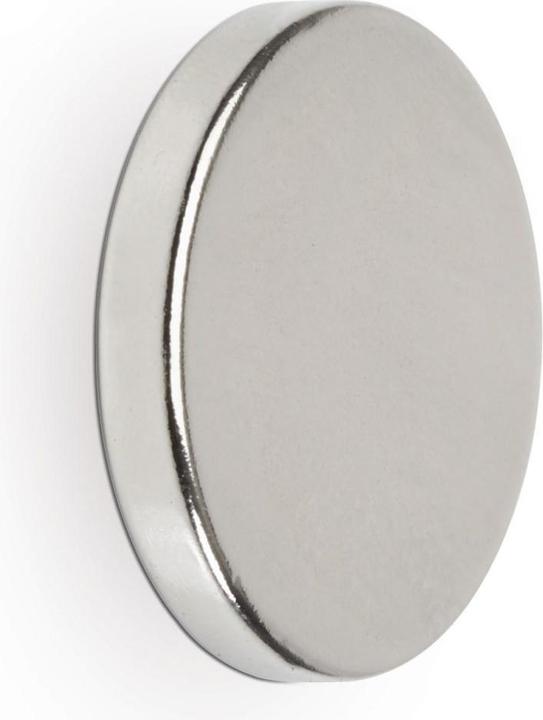 Produktbild Maul Neodym-Scheibenmagnet, 20 mm, Haftkraft: 4,2 kg, silber (4 x)