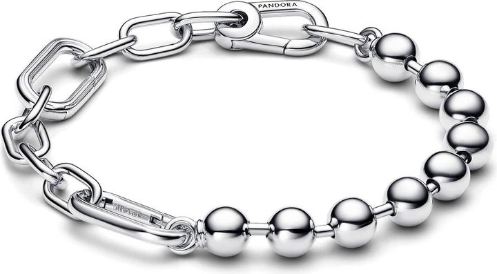 Pandora ME Metallperlen & Gliederkettenarmband (23 cm, Silber 925)